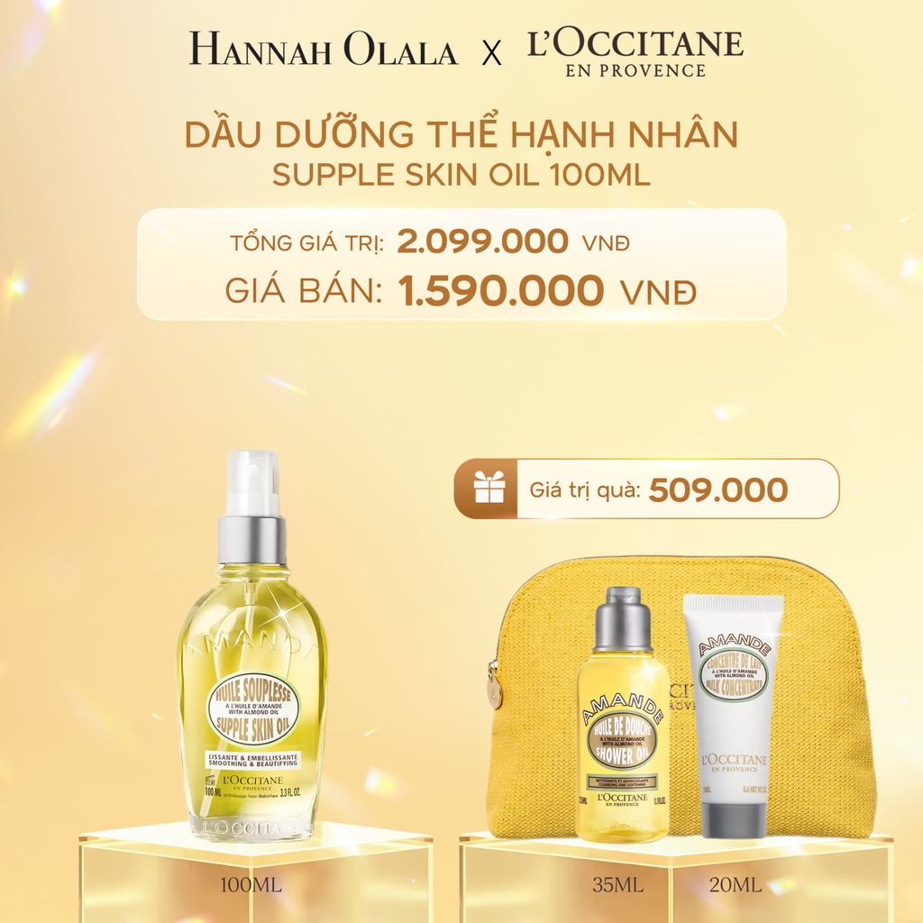  DEAL 3: DẦU DƯỠNG THỂ HẠNH NHÂN LOCCITANE 100ML 
