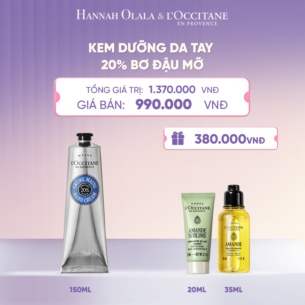  KEM DƯỠNG DA TAY BƠ ĐẬU MỠ LOCCITANE 150ML  - L026 