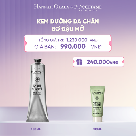  KEM DƯỠNG DA CHÂN BƠ ĐẬU MỠ LOCCITANE 150ML  - L027 