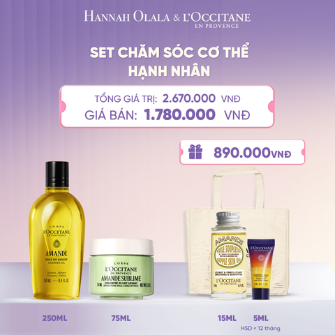  SET CHĂM SÓC CƠ THỂ HẠNH NHÂN LOCCITANE  - L029 