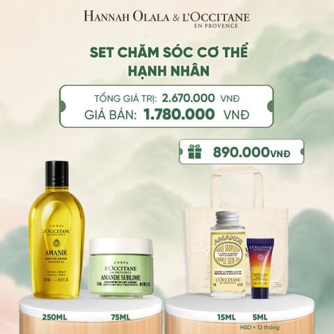  SET CHĂM SÓC CƠ THỂ HẠNH NHÂN LOCCITANE - A405 
