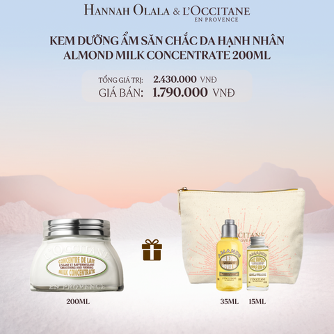  DEAL 1: KEM DƯỠNG THỂ SĂN CHẮC DA HẠNH NHÂN LOCCITANE 200ML 