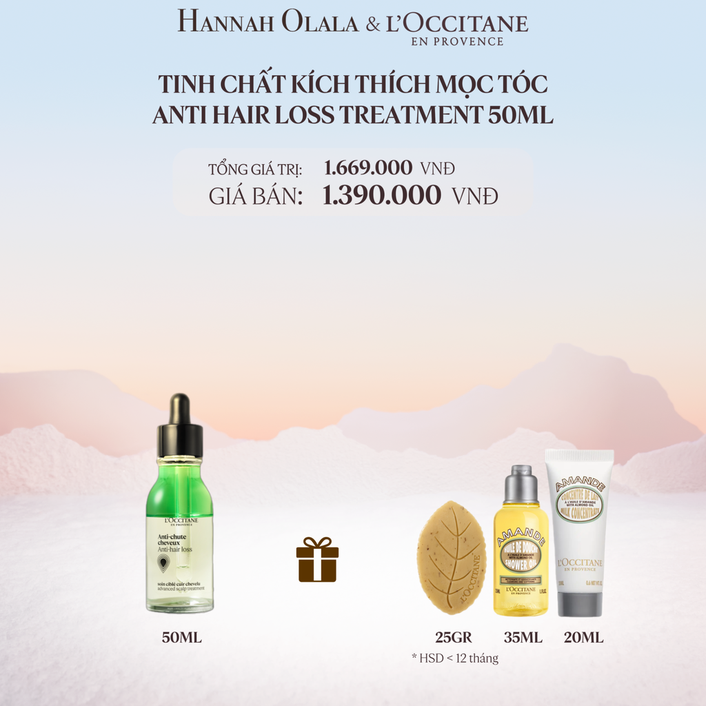  DEAL 6: TINH CHẤT KÍCH THÍCH MỌC TÓC LOCCITANE 50ML 