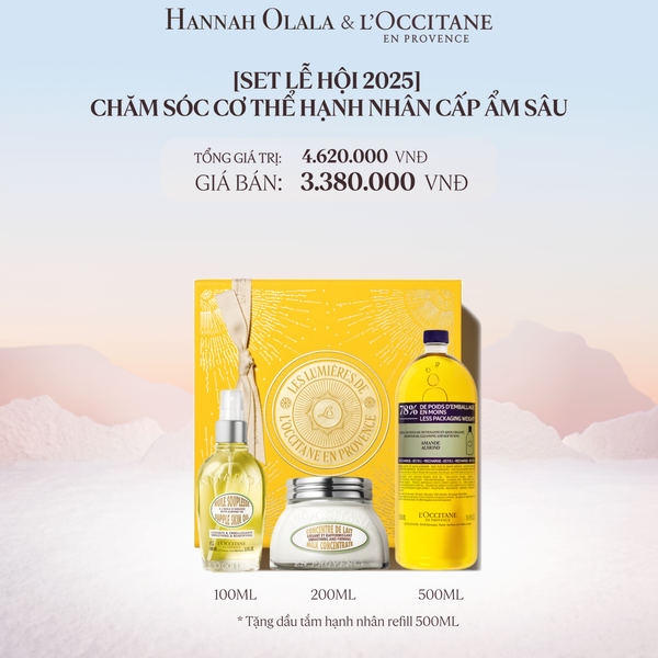  A1077_Deal 12: [SET LỄ HỘI] CHĂM SÓC CƠ THỂ HẠNH NHÂN CẤP ẨM SÂU 