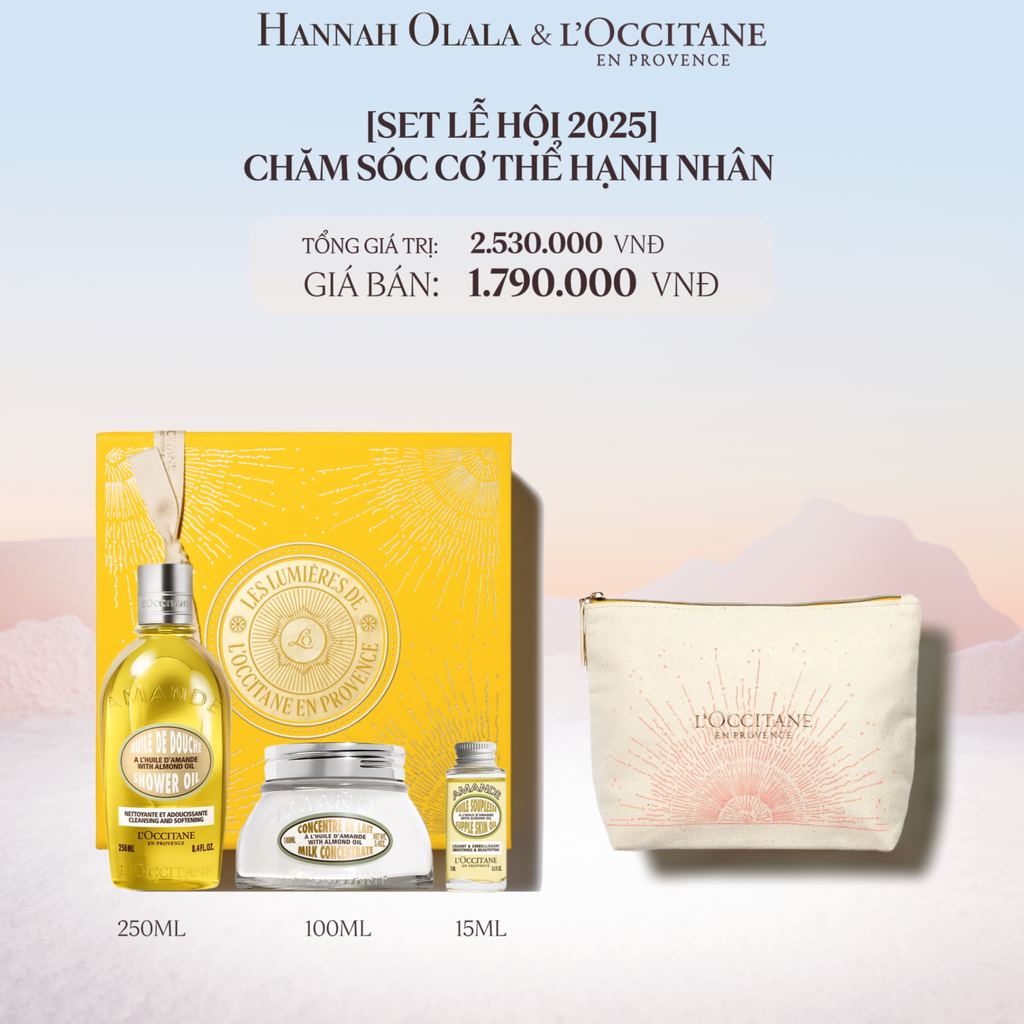  DEAL 8: [SET LỄ HỘI 2025] CHĂM SÓC CƠ THỂ HẠNH NHÂN 