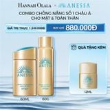  DEAL 4: COMBO SỮA CHỐNG NẮNG KIỀM DẦU & XỊT CHỐNG NẮNG BẢO VỆ CHO MẶT - TOÀN THÂN ANESSA GOLD MILK 60ML + GOLD SPRAY 60G 