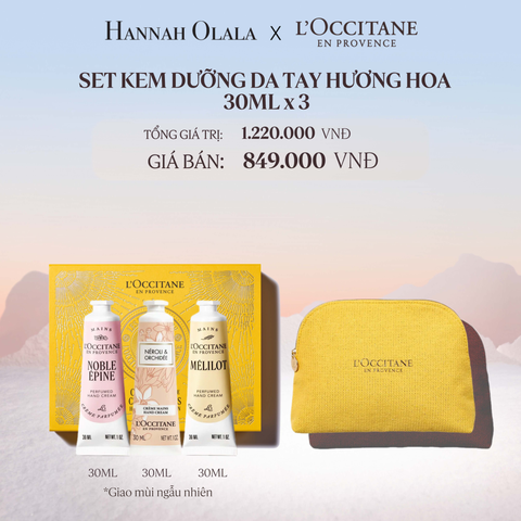  C729_DEAL 12: [SET LỄ HỘI 2025] KEM DƯỠNG DA TAY HƯƠNG HOA 30ML x 3 (MÙI NGẪU NHIÊN) 