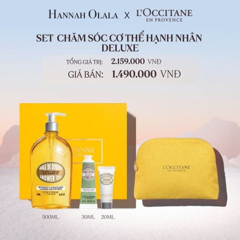  DEAL 14: SET CHĂM SÓC CƠ THỂ HẠNH NHÂN DELUXE 