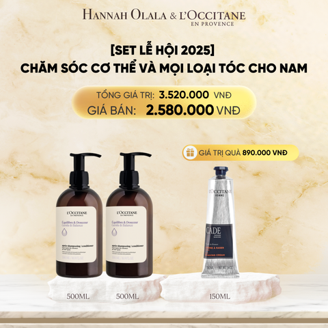  DEAL 2: [SET LỄ HỘI] CHĂM SÓC CƠ THỂ VÀ MỌI LOẠI TÓC CHO NAM 