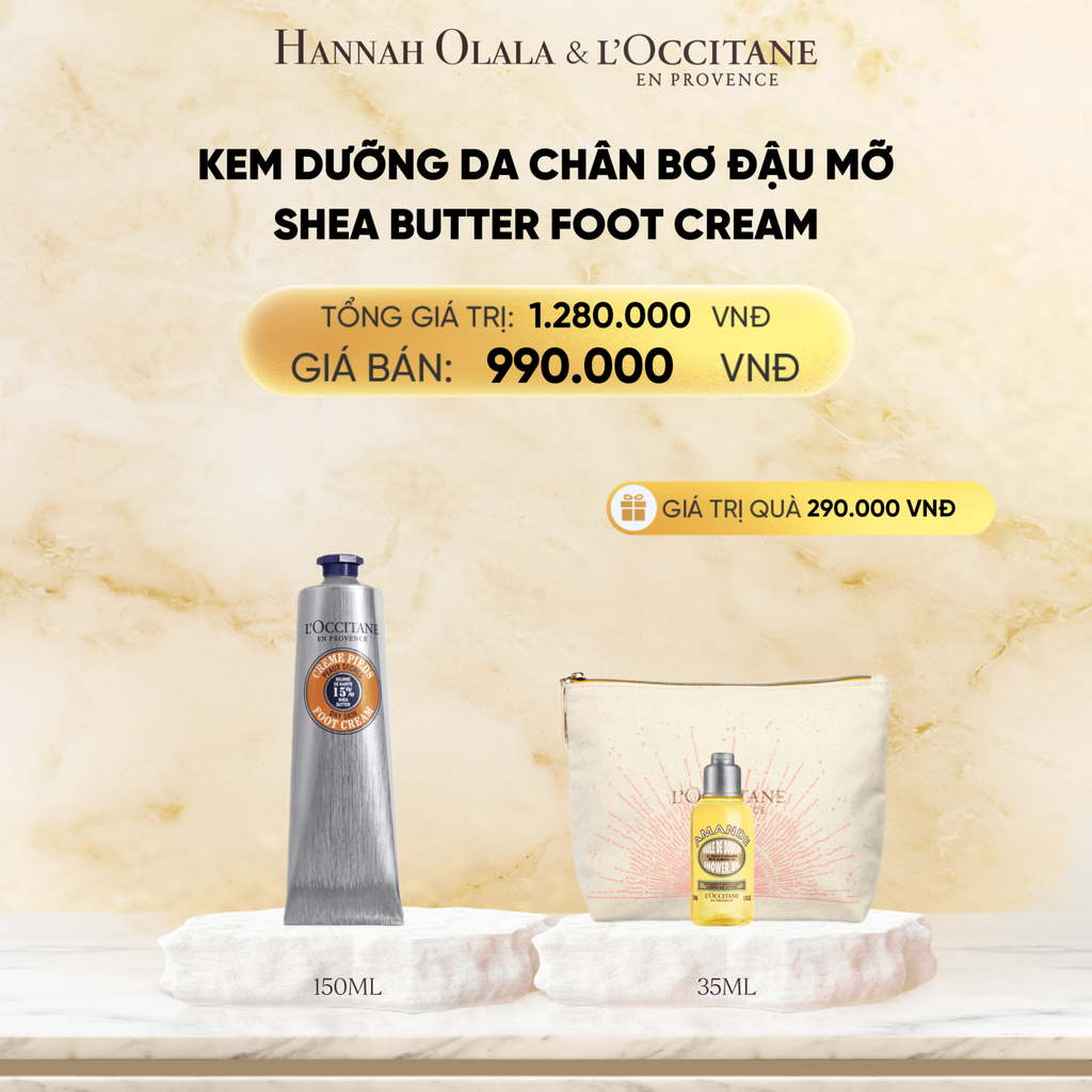  DEAL 6: KEM DƯỠNG DA CHÂN BƠ ĐẬU MỠ LOCCITANE 150ML 