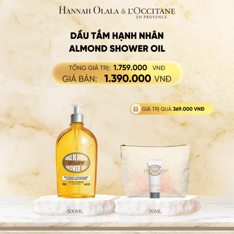  DEAL 4: DẦU TẮM HẠNH NHÂN LOCCITANE 500ML 