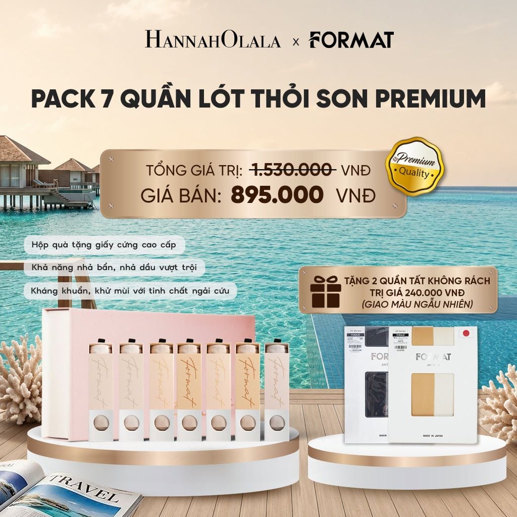  PACK 7 QUẦN LÓT THỎI SON PREMIUM_ D26 