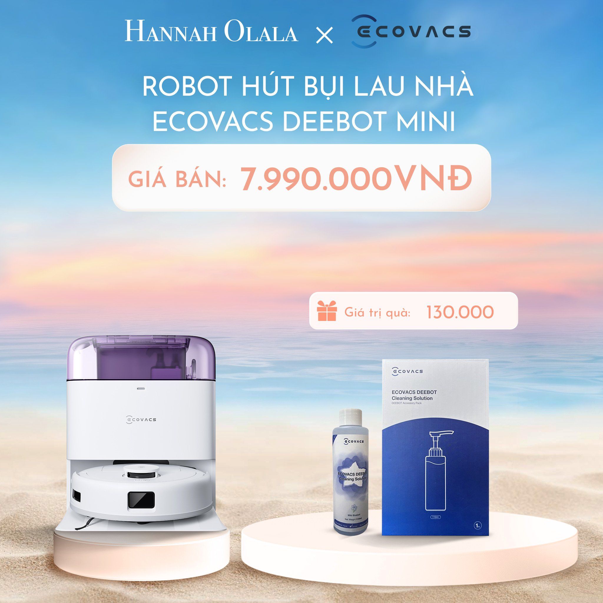  C566_DEAL 8: ROBOT HÚT BỤI LAU NHÀ ECOVACS DEEBOT MINI 