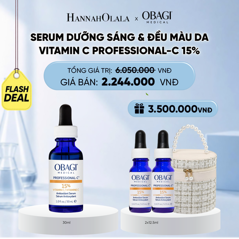  [FLASHSALE] SERUM DƯỠNG SÁNG & ĐỀU MÀU DA VITAMIN C PROFESSIONAL-C 15% 30ML - FLASH DEAL 1 