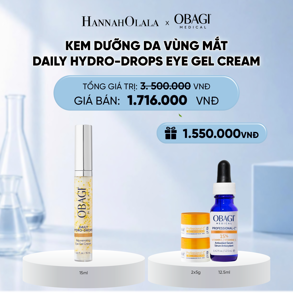  KEM DƯỠNG DA VÙNG MẮT DAILY HYDRO-DROPS EYE GEL CREAM 15ML - DEAL 11 