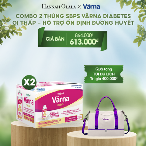  T32_DEAL 6: COMBO 2 THÙNG SỮA BỘT PHA SẴN VARNA DIABETES HỘP GIẤY (24 HỘP X 237ML) 