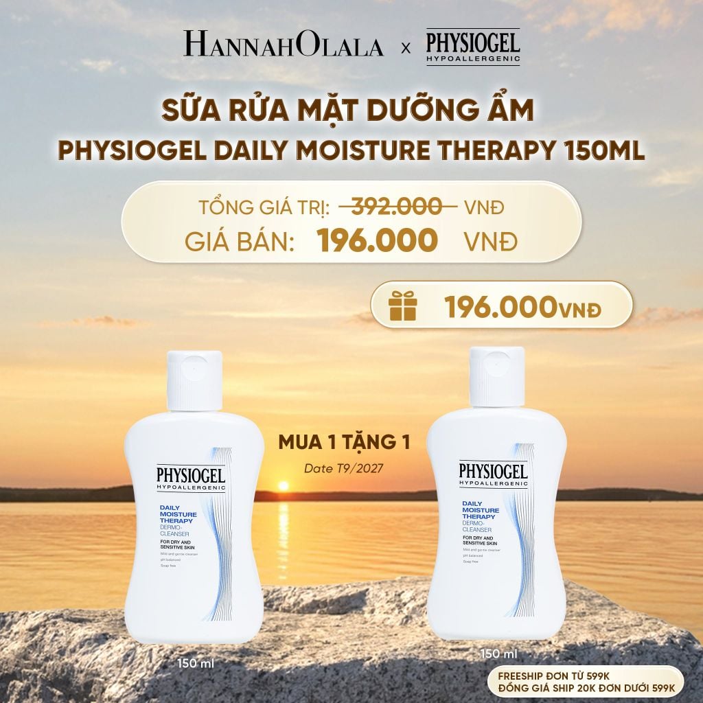  SỮA RỬA MẶT DƯỠNG ẨM PHYSIOGEL DAILY MOISTURE THERAPY 150ML - B612 
