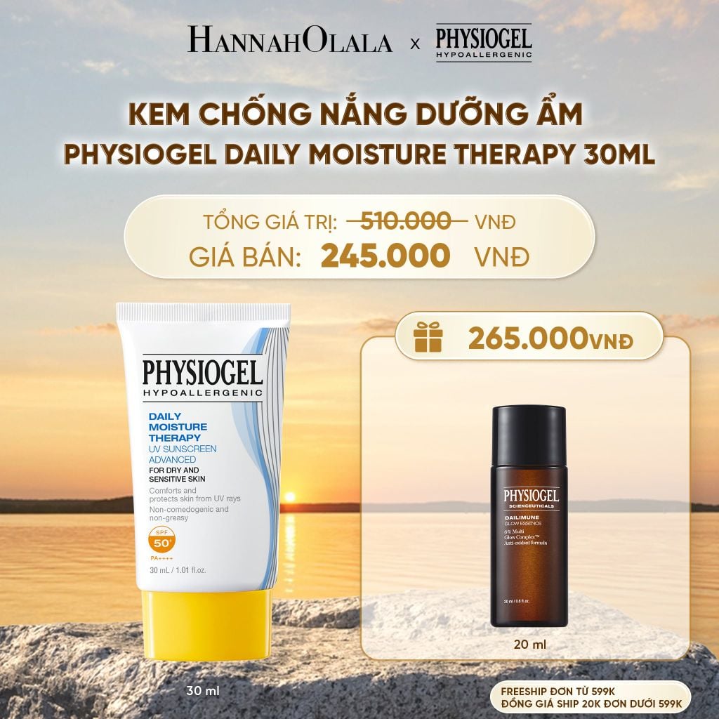  KEM CHỐNG NẮNG DƯỠNG ẨM PHYSIOGEL DAILY MOISTURE THERAPY 30ML - B611 