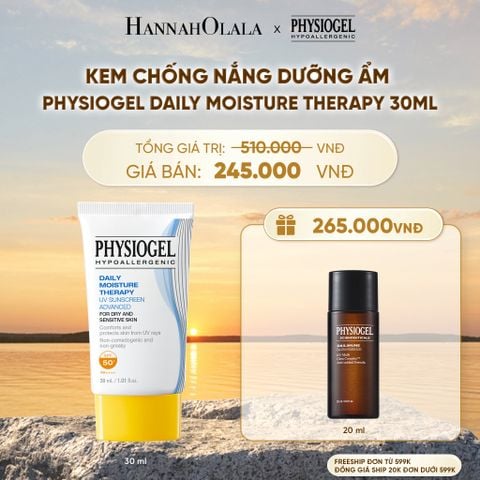  KEM CHỐNG NẮNG DƯỠNG ẨM PHYSIOGEL DAILY MOISTURE THERAPY 30ML - B611 
