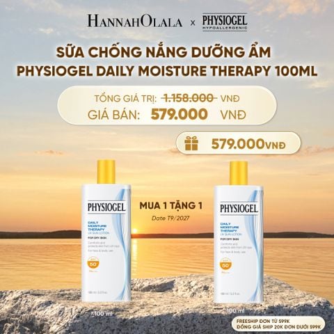  SỮA CHỐNG NẮNG DƯỠNG ẨM PHYSIOGEL DAILY MOISTURE THERAPY 100ML - B613 