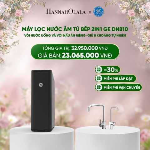  DEAL 4: MÁY LỌC NƯỚC ÂM TỦ BẾP 2IN1 GE DN810 - VÒI NƯỚC UỐNG VÀ VÒI NẤU ĂN RIÊNG/GIỮ 8 KHOÁNG TỰ NHIÊN 