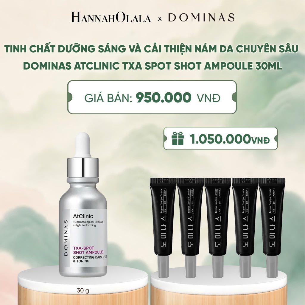  TINH CHẤT DƯỠNG SÁNG VÀ CẢI THIỆN NÁM DA CHUYÊN SÂU DOMINAS ATCLINIC TXA SPOT SHOT AMPOULE 30ML - A854 