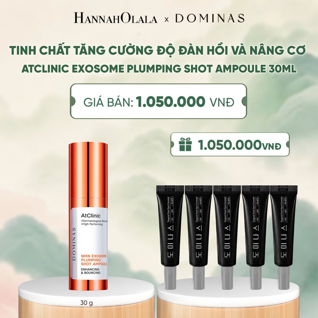  TINH CHẤT TĂNG CƯỜNG ĐỘ ĐÀN HỒI VÀ NÂNG CƠ DOMINAS ATCLINIC EXOSOME PLUMPING SHOT AMPOULE 30ML - A856 