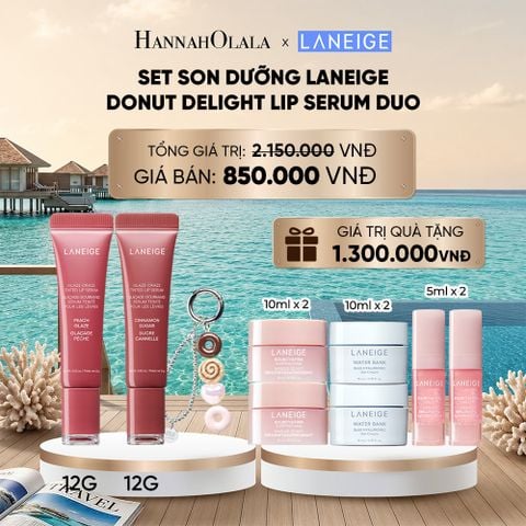  SET - LANEIGE DONUT DELIGHT LIP SERUM DUO_ D1408 