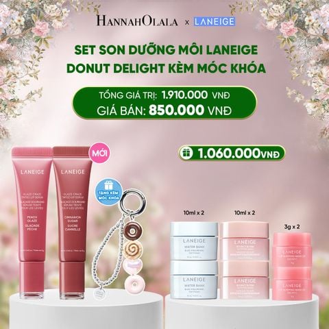  DEAL 18: SET - SON DƯỠNG LANEIGE DONUT DELIGHT LIP SERUM DUO 