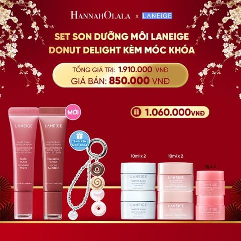  DEAL 18: ĐỘC QUYỀN SET - LANEIGE DONUT DELIGHT LIP SERUM DUO 