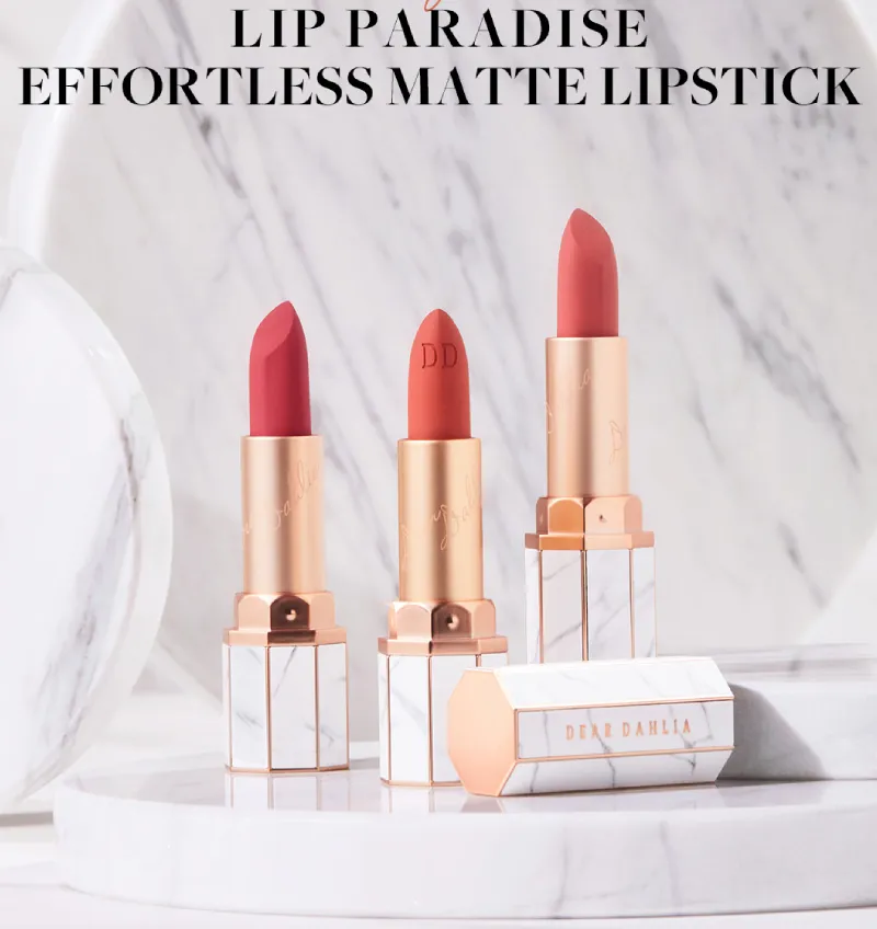  SON THỎI HIỆU ỨNG LÌ MỊN DEAR DAHLIA LIP PARADISE EFFORTLESS MATTE LIPSTICK 3,2G 