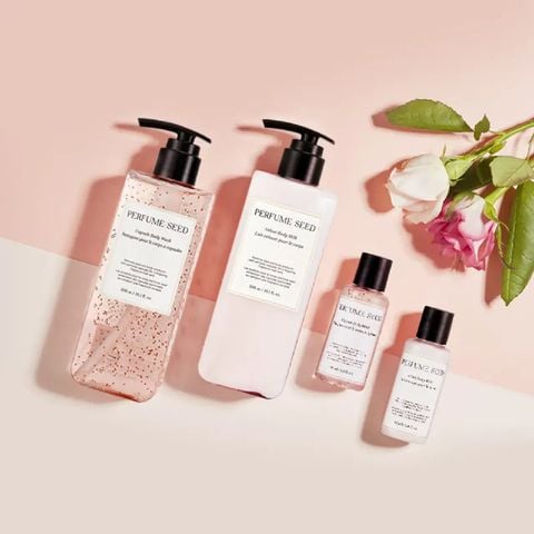  DEAL 9: BỘ SẢN PHẨM SỮA TẮM & SỮA DƯỠNG THỂ PERFUME SEED VELVET SPECIAL BODY CARE SET 4PCS 