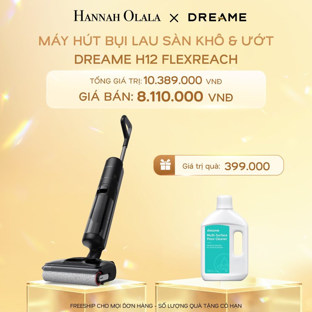  C573_DEAL 11: MÁY HÚT BỤI LAU SÀN KHÔ & ƯỚT H12 FLEXREACH - BẢN QUỐC TẾ - BẢO HÀNH 24 THÁNG 
