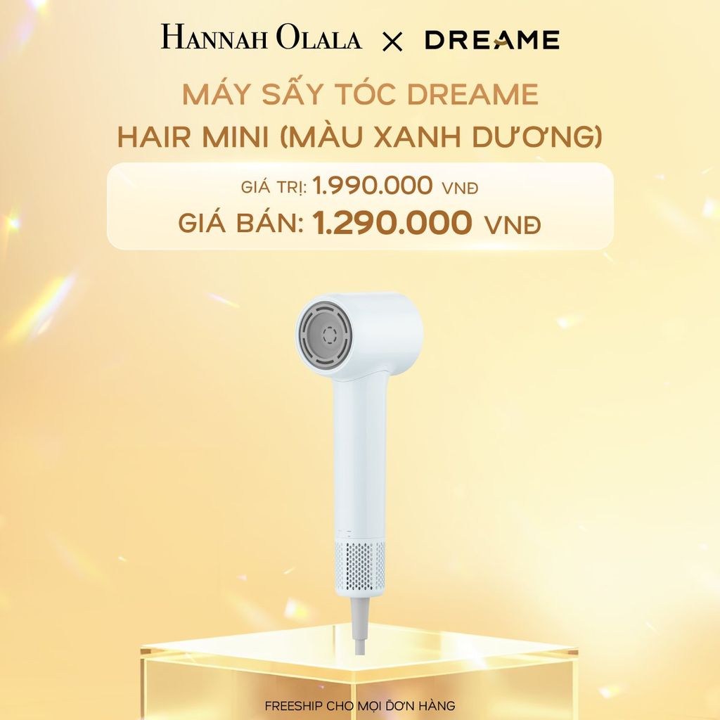  C574_DEAL 12: MÁY SẤY TÓC DREAME HAIR MINI - BẢN QUỐC TẾ - BẢO HÀNH 24 THÁNG 