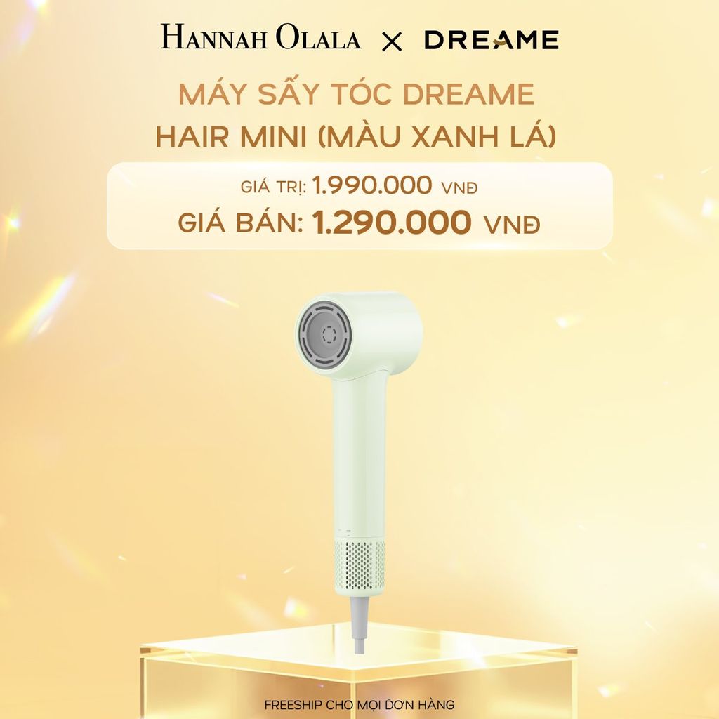  C574_DEAL 12: MÁY SẤY TÓC DREAME HAIR MINI - BẢN QUỐC TẾ - BẢO HÀNH 24 THÁNG 