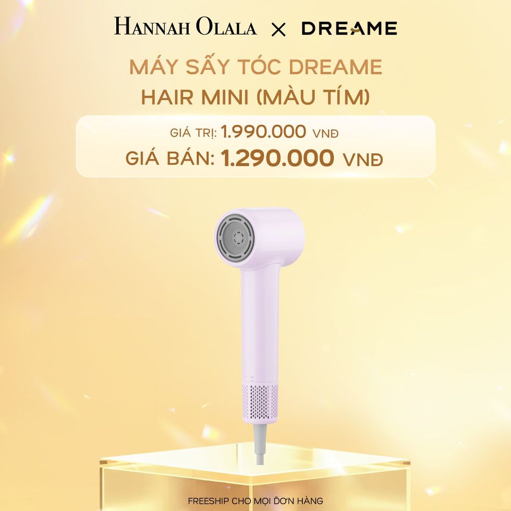  C574_DEAL 12: MÁY SẤY TÓC DREAME HAIR MINI - BẢN QUỐC TẾ - BẢO HÀNH 24 THÁNG 