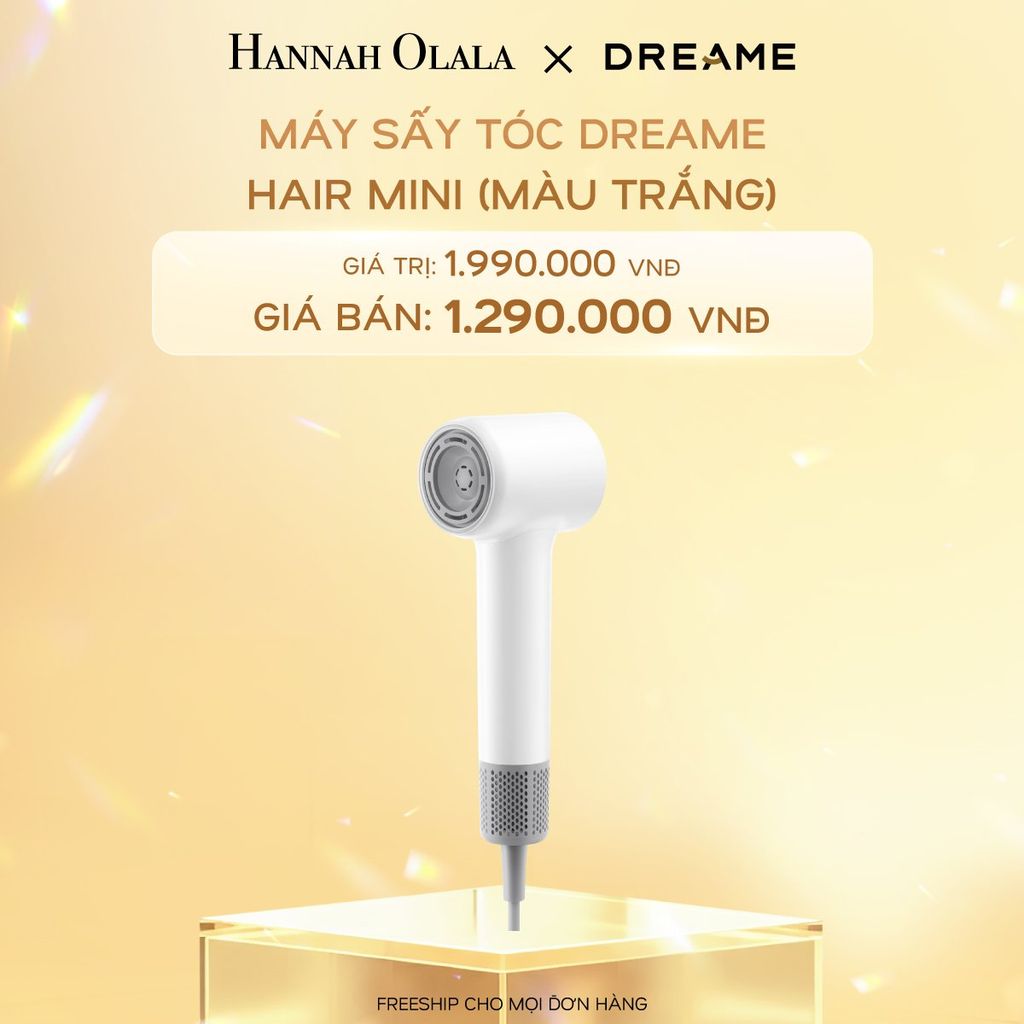  C574_DEAL 12: MÁY SẤY TÓC DREAME HAIR MINI - BẢN QUỐC TẾ - BẢO HÀNH 24 THÁNG 