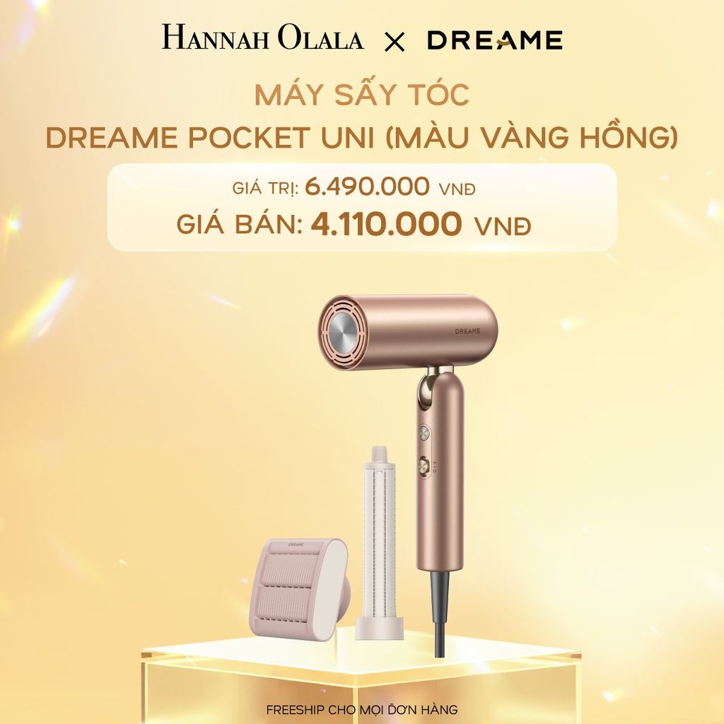  C583_DEAL 4: MÁY SẤY TÓC DREAME POCKET UNI - BẢN QUỐC TẾ - BẢO HÀNH 24 THÁNG 