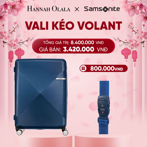  DEAL6: VALI KÉO VOLANT SIZE ĐẠI L
TẶNG LUGGAGE STRAPE SAM 