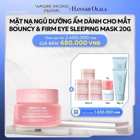  DEAL 5: MẶT NẠ NGỦ DƯỠNG ẨM DÀNH CHO MẮT LANEIGE BOUNCY & FIRM EYE SLEEPING MASK 20g 