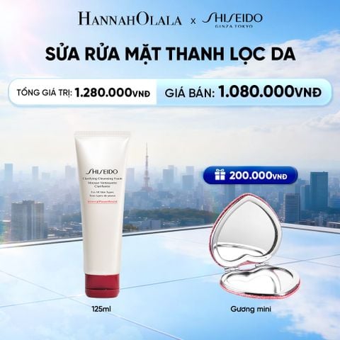  SỮA RỬA MẶT TẠO BỌT THANH LỌC DA SHISEIDO CLARIFYING CLEANSING FOAM 125ML - DEAL 16 