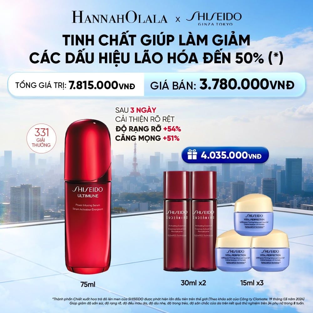  TINH CHẤT DƯỠNG DA SHISEIDO ULTIMUNE POWER INFUSING 4.0 SERUM 75ML - DEAL 1 