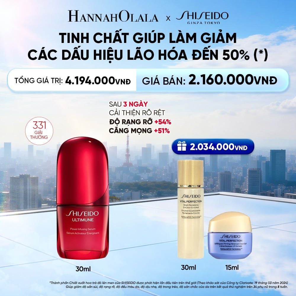  TINH CHẤT DƯỠNG DA SHISEIDO ULTIMUNE POWER INFUSING 4.0 SERUM 30ML - DEAL 2 