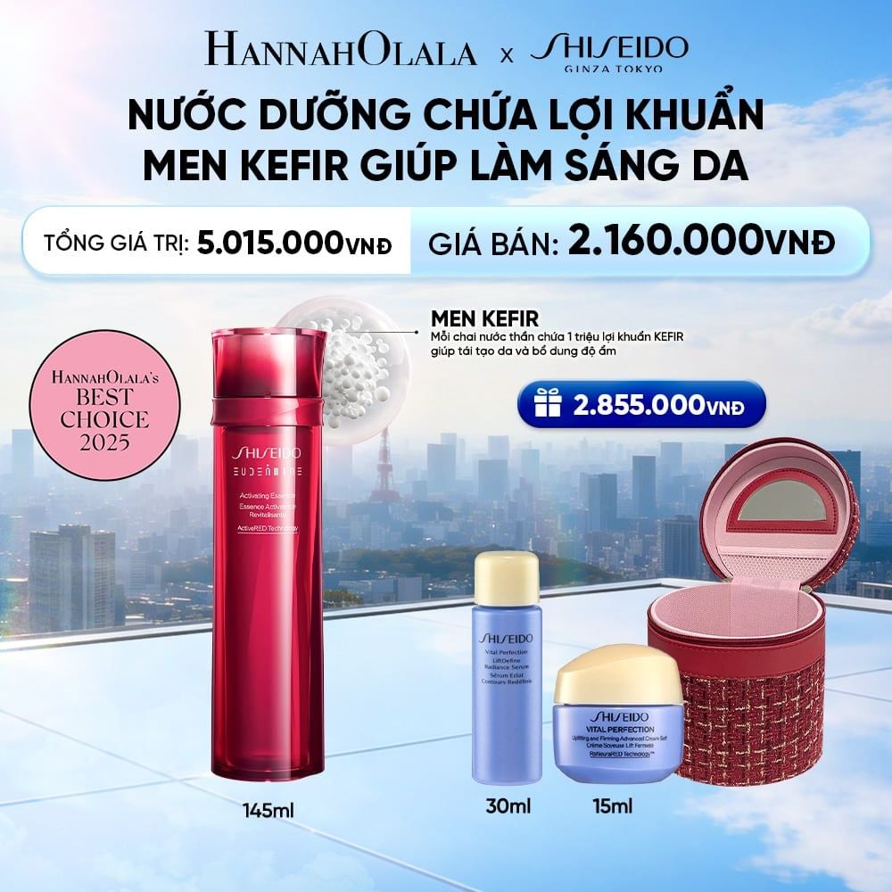  NƯỚC THẦN ĐỎ SHISEIDO EUDERMINE ACTIVATING ESSENCE 145ML - DEAL 3 