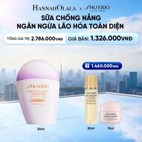  SỮA CHỐNG NẮNG DƯỠNG DA SHISEIDO GSC URBAN ENVIRONMENT TRIPLE BEAUTY SUNCARE EMULSION SPF50+ PA++++ 30ML - DEAL 6 