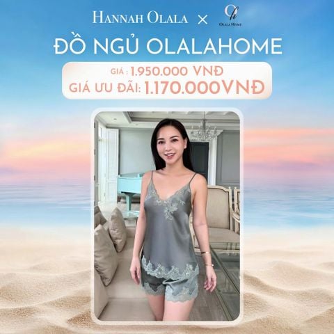  DEAL 2: ĐỒ NGỦ NGẮN LỤA - MÀU XANH ĐÁ 