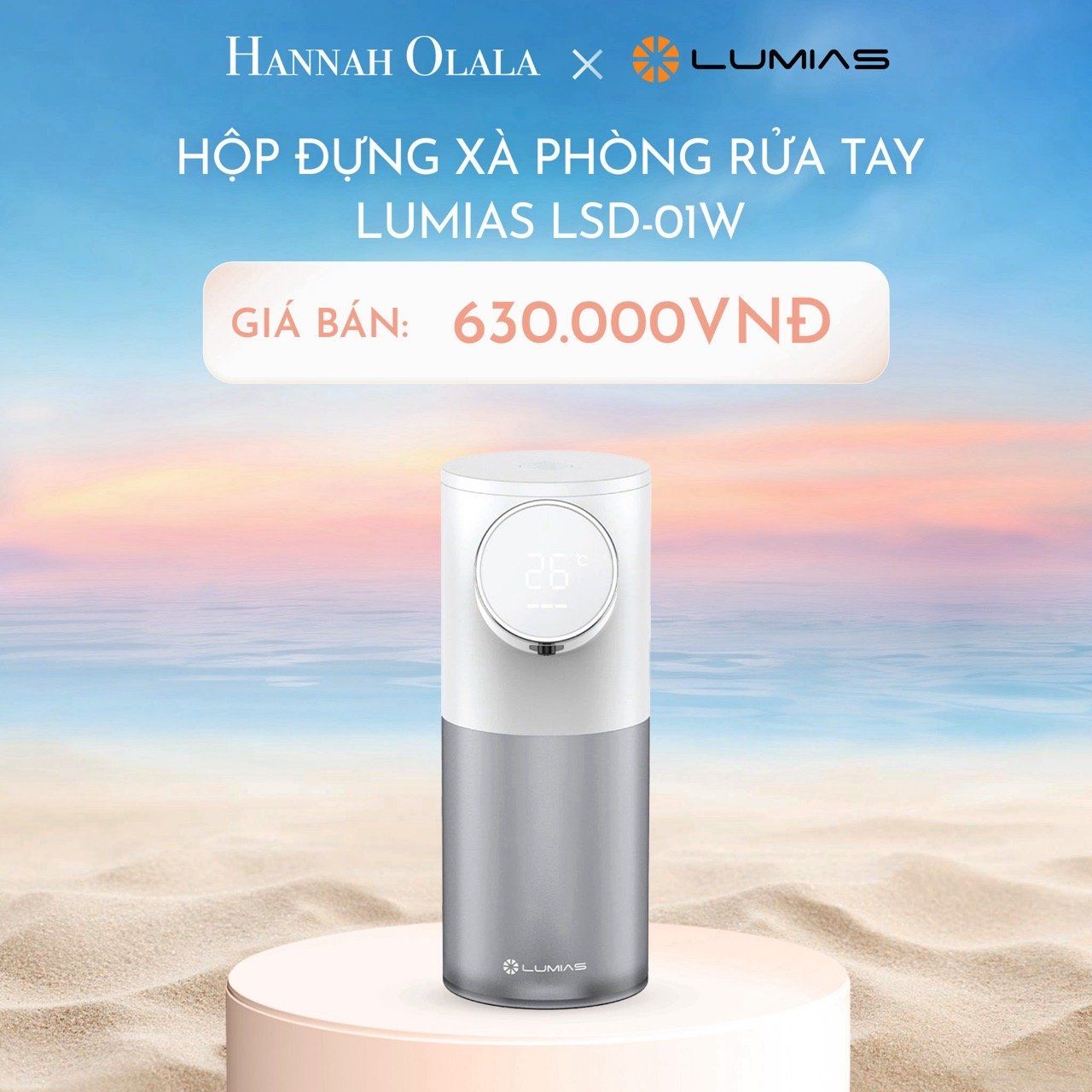  DEAL 6: HỘP ĐỰNG XÀ PHÒNG RỬA TAY LUMIAS LSD-01W 