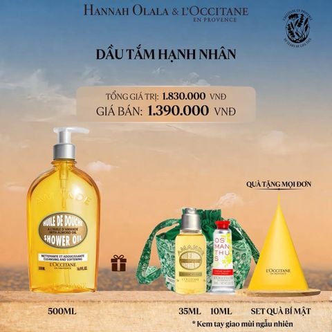  DẦU TẮM HẠNH NHÂN L'OCCITANE 500ML 