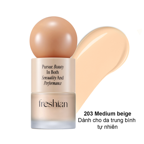  C95_DEAL 3: KEM NỀN CHO DA KHÔ FRESHIAN THUẦN CHAY CĂNG BÓNG CHE PHỦ TỰ NHIÊN SPF35 PA++ 30ML 
