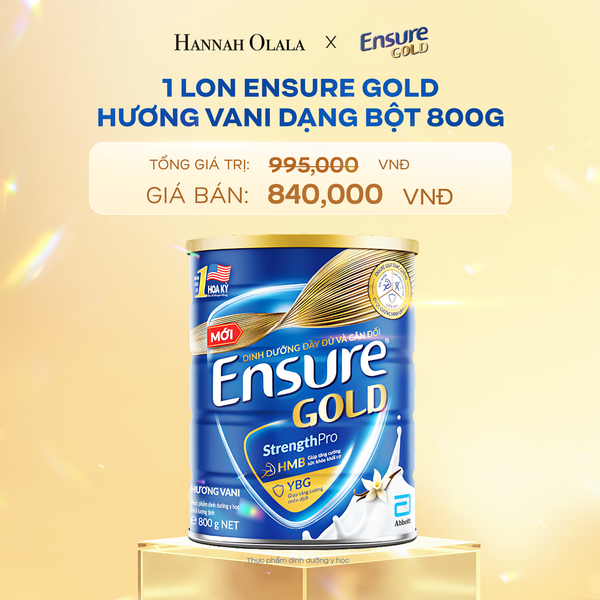  DEAL 1: 1 LON ENSURE GOLD DẠNG BỘT 800G (VANI) 